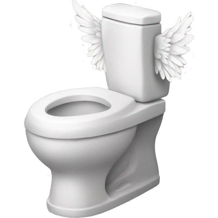 Toilets with wings emoji