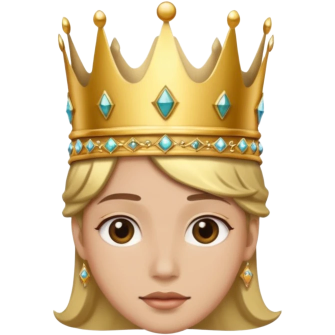 Etrafında dönen bir tac emoji