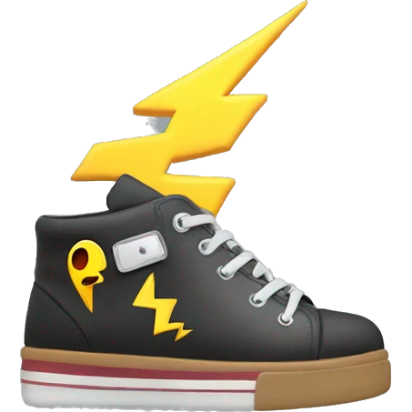 shoes with lightning bolts emoji