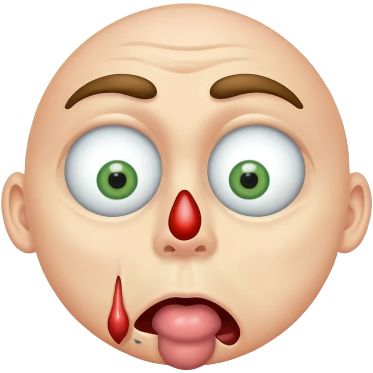 guy licking his eyeball emoji