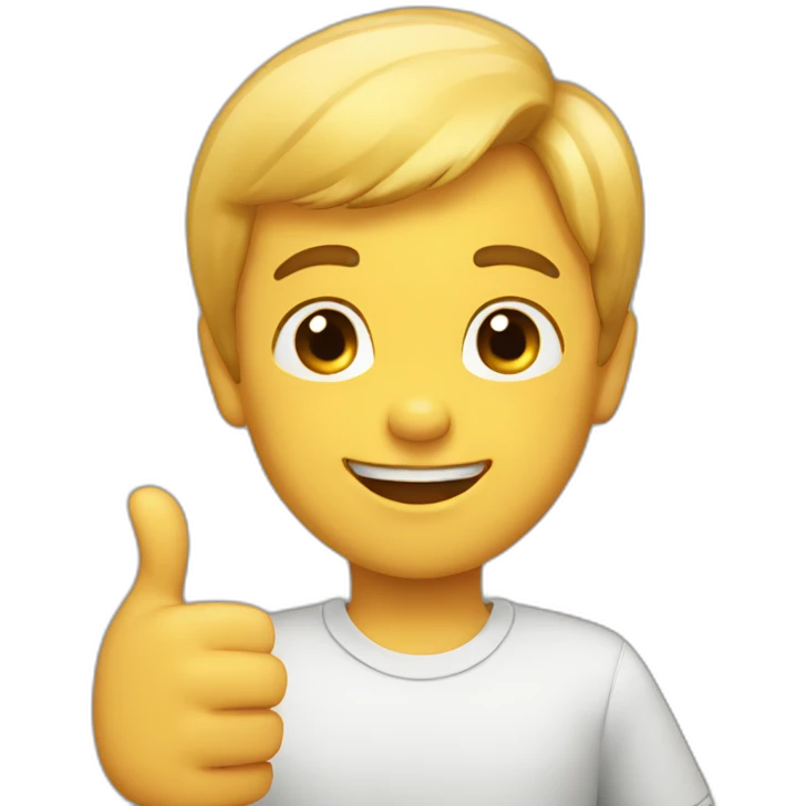 thumb up boy emoji