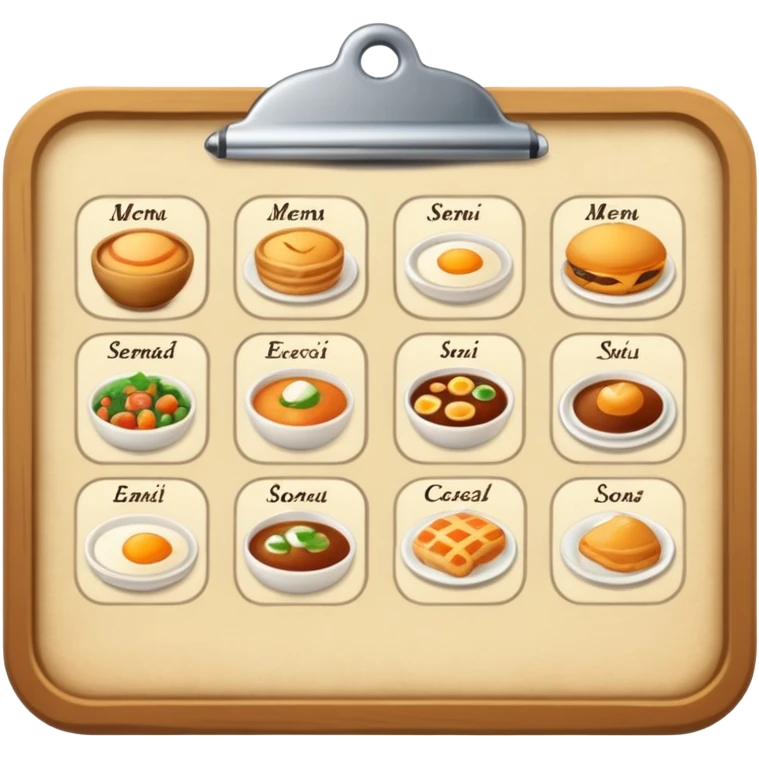 menu emoji