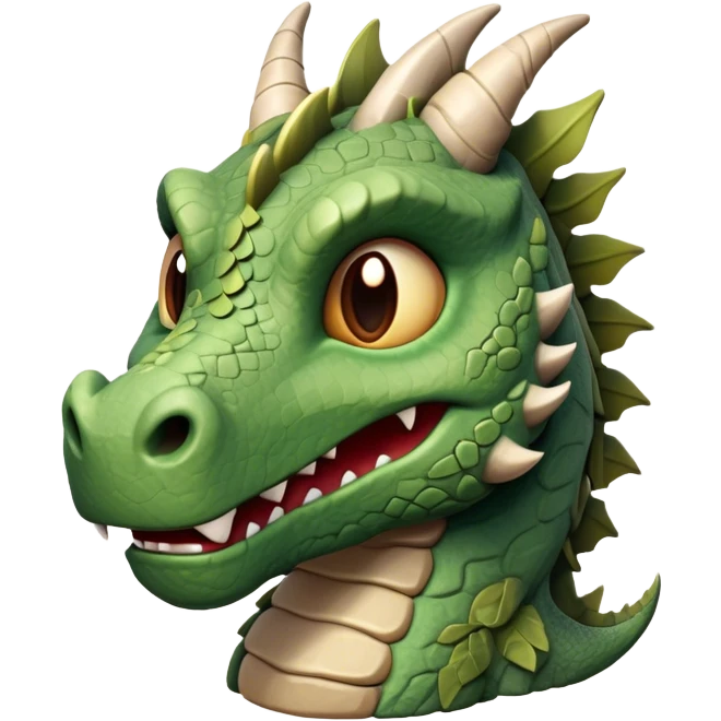 Cinematic Cute Giant Rock Dragon Portrait Emoji, Head tilted playfully and inquisitively, showcasing a robust, stone-carved body with intricately detailed, craggy textures in natural earthen tones accented by soft hints of moss, and a surprisingly gentle, endearing expression; rendered with lifelike clarity and warm, natural light, high shine, mighty yet endearing, styled with a touch of ancient, stony whimsy, soft glowing outline, capturing the essence of a mischievous stone guardian poised to rumble playfully into your embrace! emoji