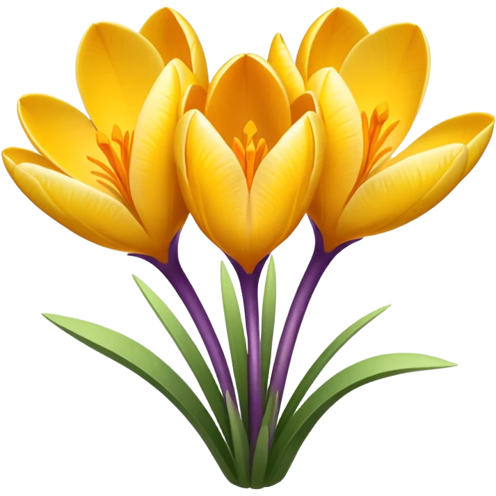 yellow crocus emoji