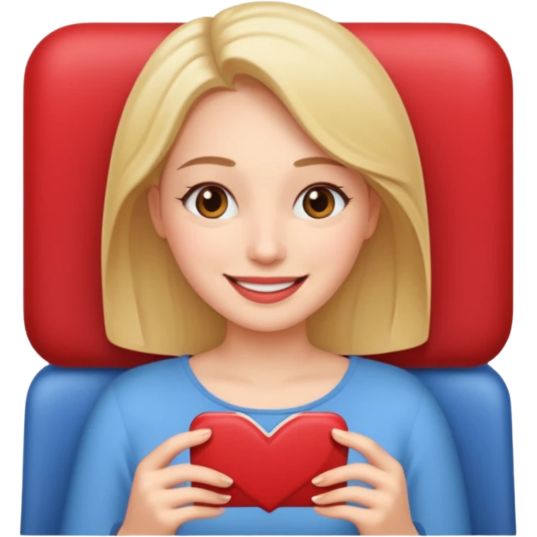 
woman who likes to watch romantic movies emoji