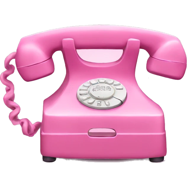 Pink phone  emoji