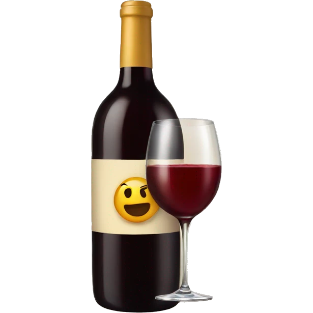 Fun wine emoji