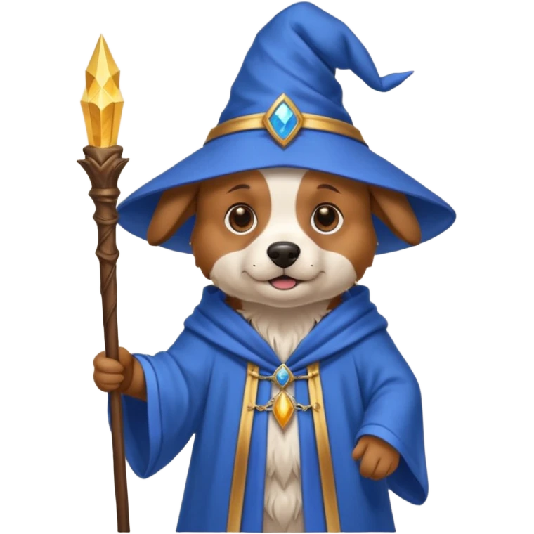 Dog wizard emoji