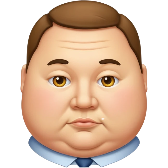 photorealistic fat official emoji