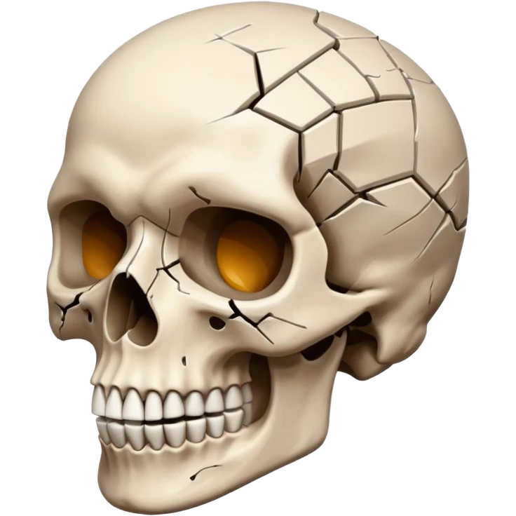 Mind blown skull emoji