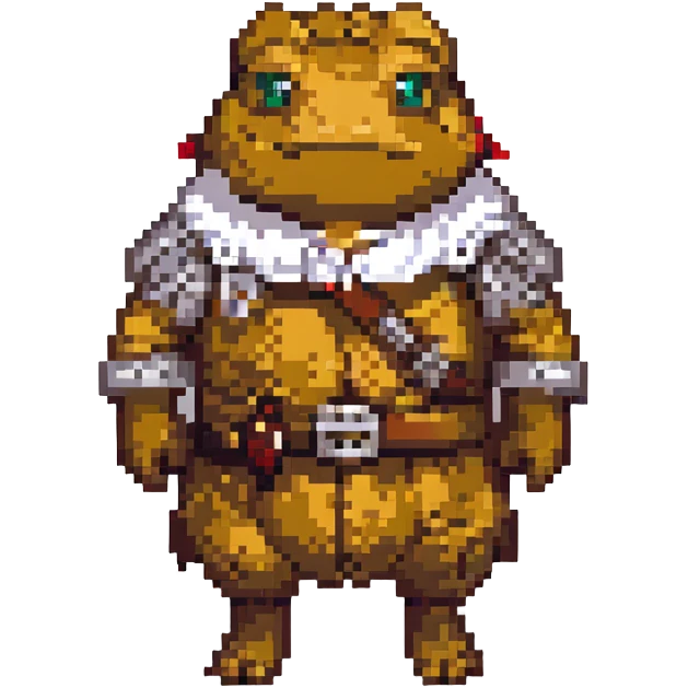 Geralt from The Witcher in a toad costume emoji