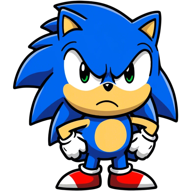 Sonic sad emoji
