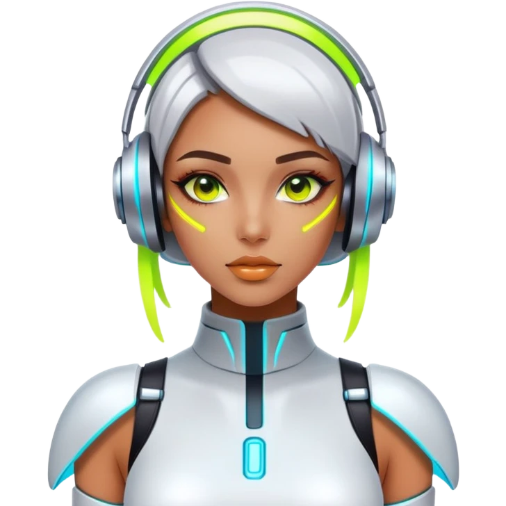 techno girl emoji