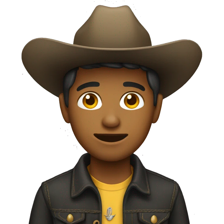 Un vaquero adolescente emoji