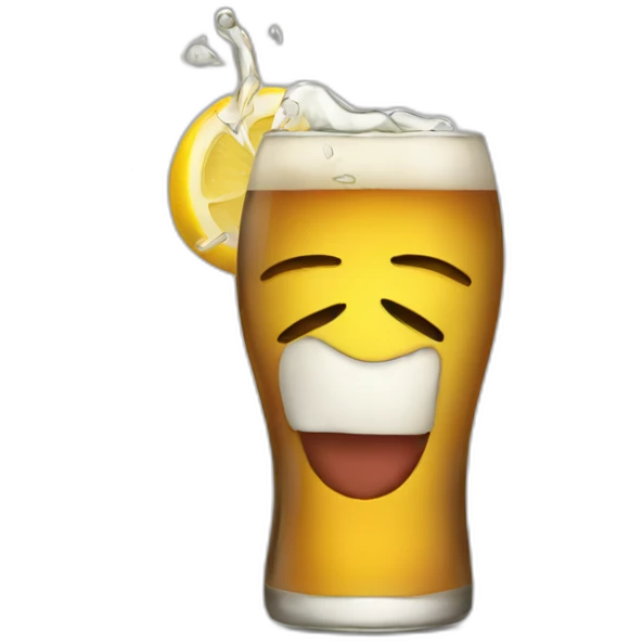 drinking too much alcohol emoji