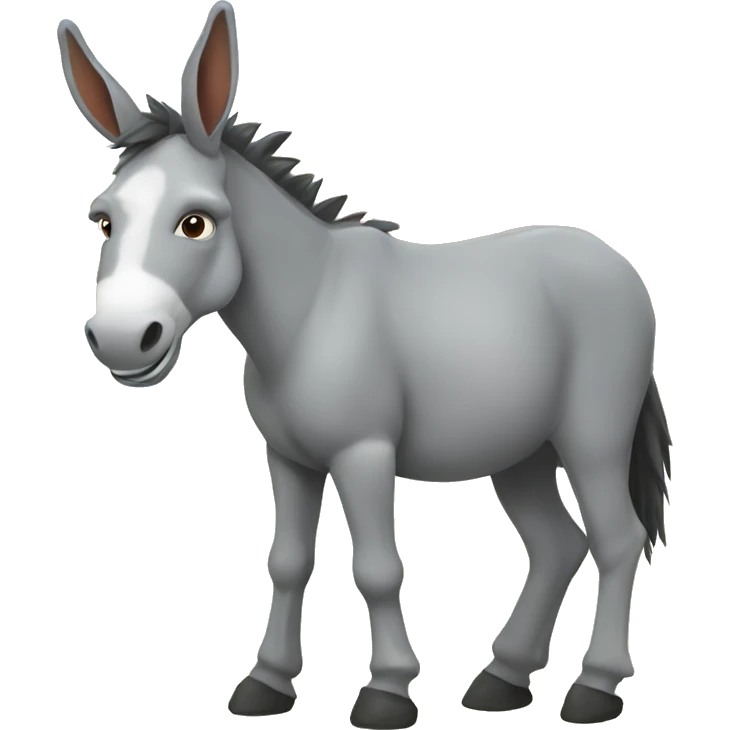 Donkey with cactus emoji