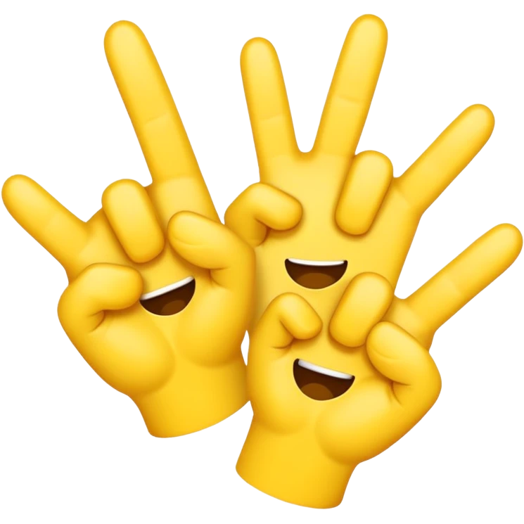 emoji 3 fingers emoji