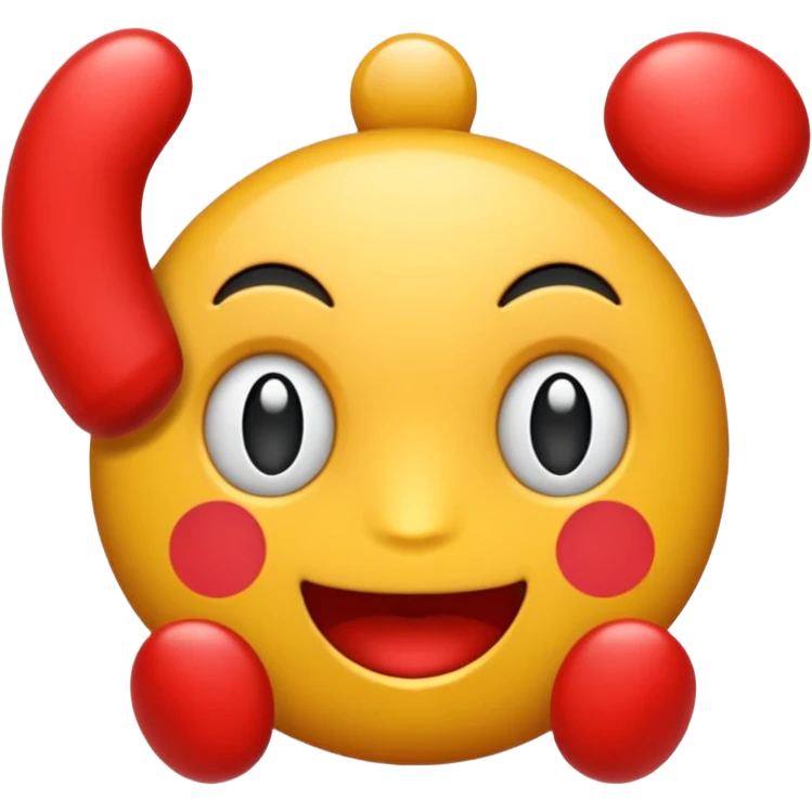 majáček s blikajícím červeným výstražným světlem emoji