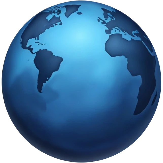 deep dark blue planet emoji