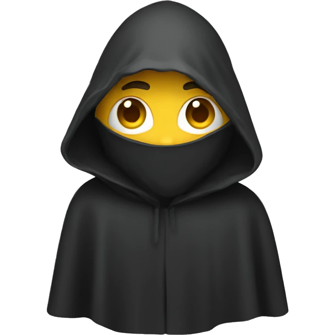 A cloaked person emoji