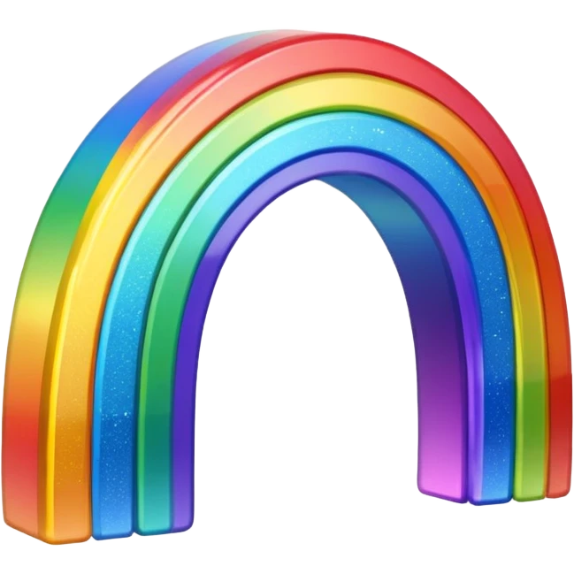 Glitzerregenbogen emoji