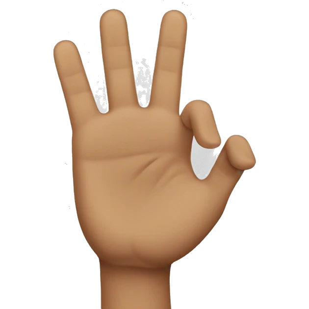 Three finger emoji