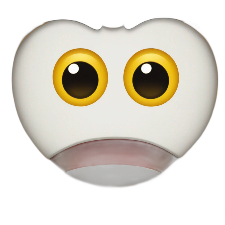 Smiling emoji with traumatisibig eyes emoji