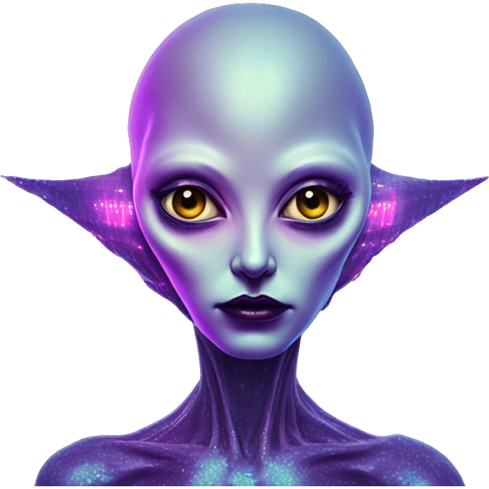 Synthwave alien in Soviet pixel style, oil paint, epic eyes, intricate lips, exquisite pose, beautiful, desirable, logical, Midsommar  emoji