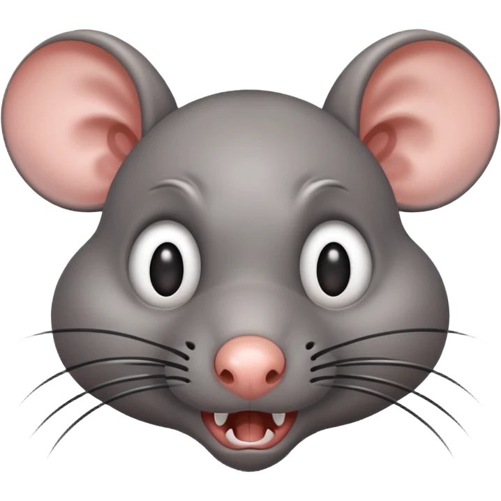 Horrified rat emoji