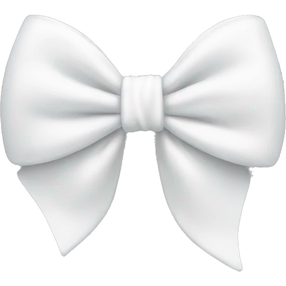 white bow emoji