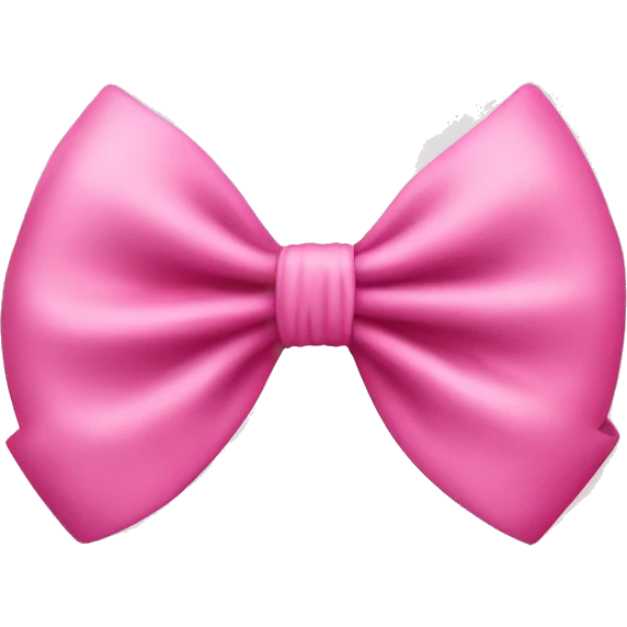 bow pink￼ emoji