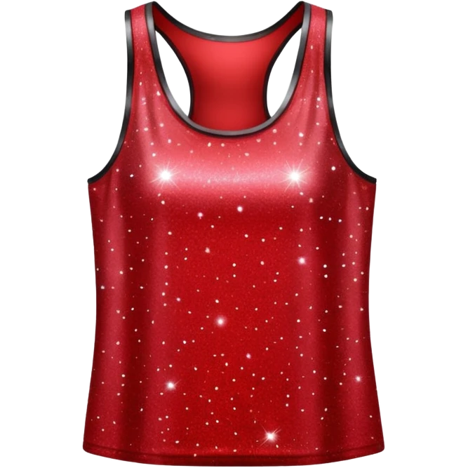 red glitter tank emoji