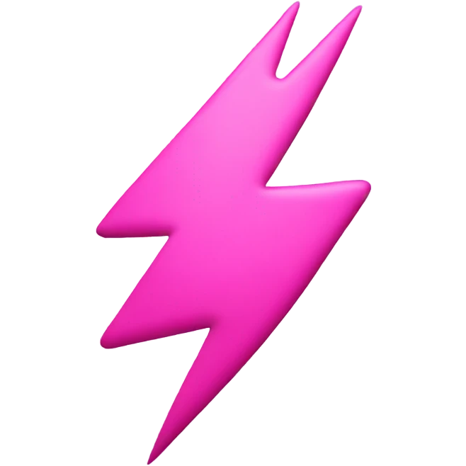 pink lightning emoji emoji