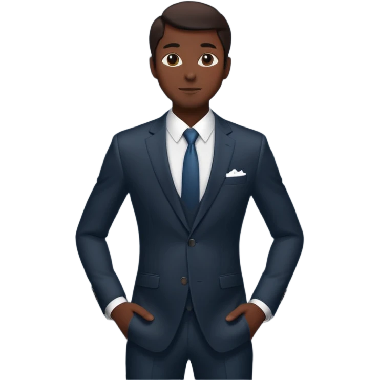 silhouette of a man in a graceful pose posing for the camera emoji