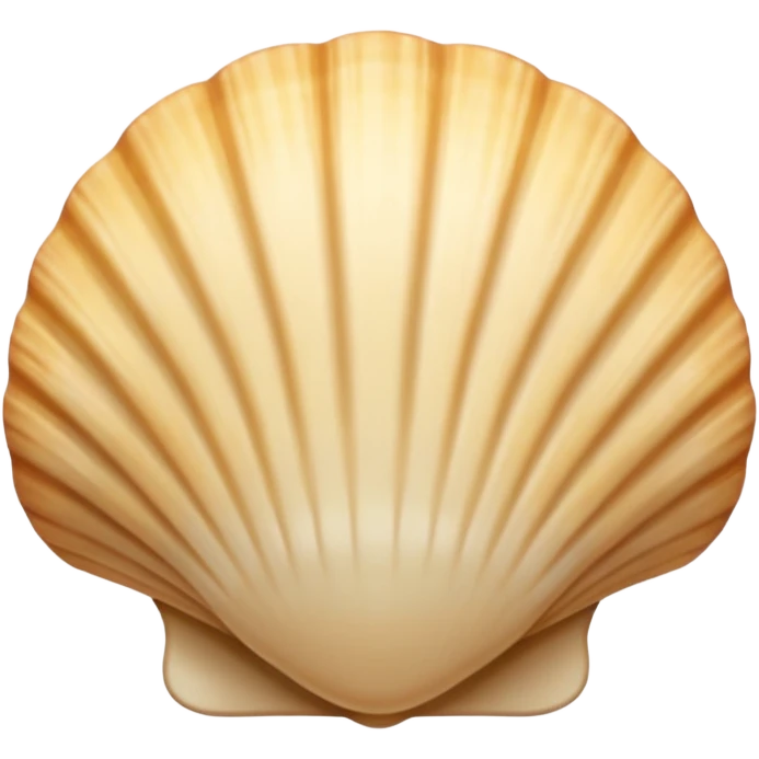 light beige shell emoji