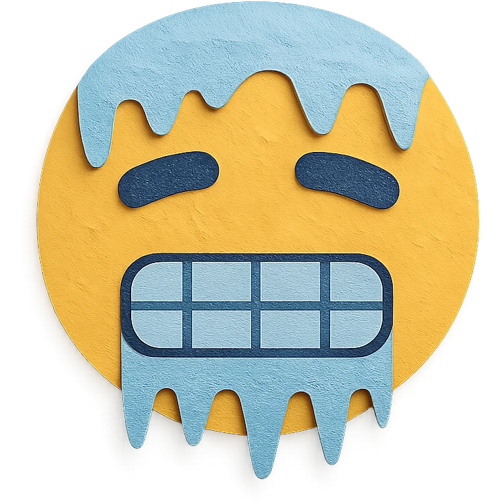 face freezing emoji