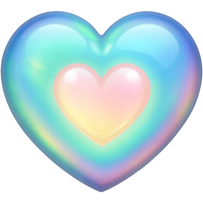 Opal heart emoji