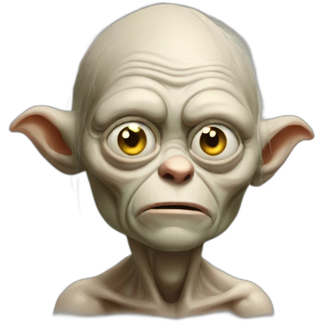 bored gollum emoji