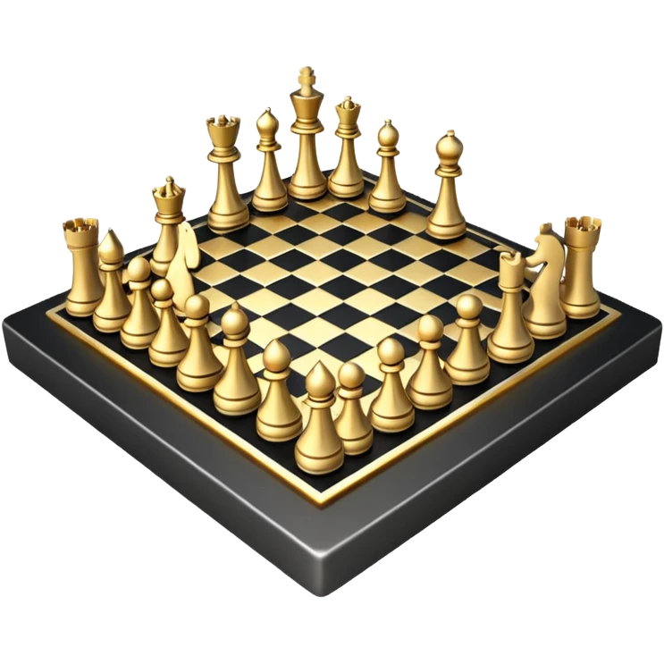 3d chessboard ai emoji