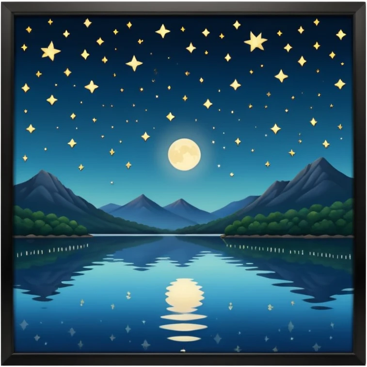 arkansas lake in the night emoji