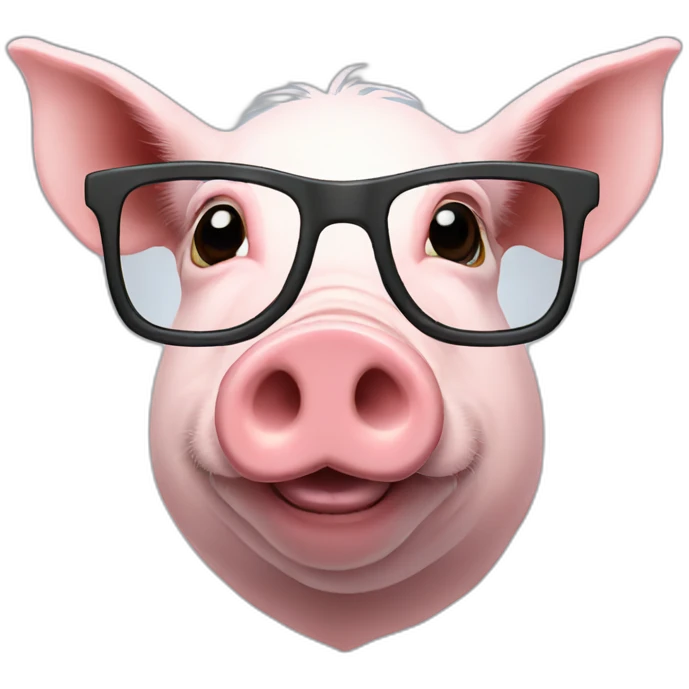 pig-glasses emoji