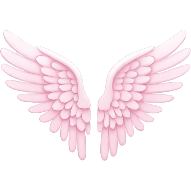 light pink angel wing emoji