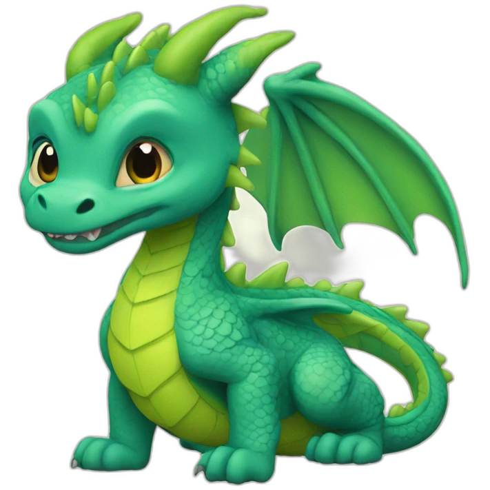 dragon cute SACRED HEAR emoji