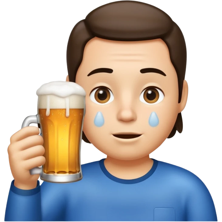 tchoupi buvant une bière  emoji