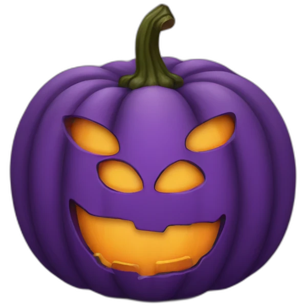 purple pumpkin emoji