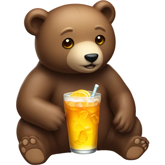 Bear drink cofre emoji