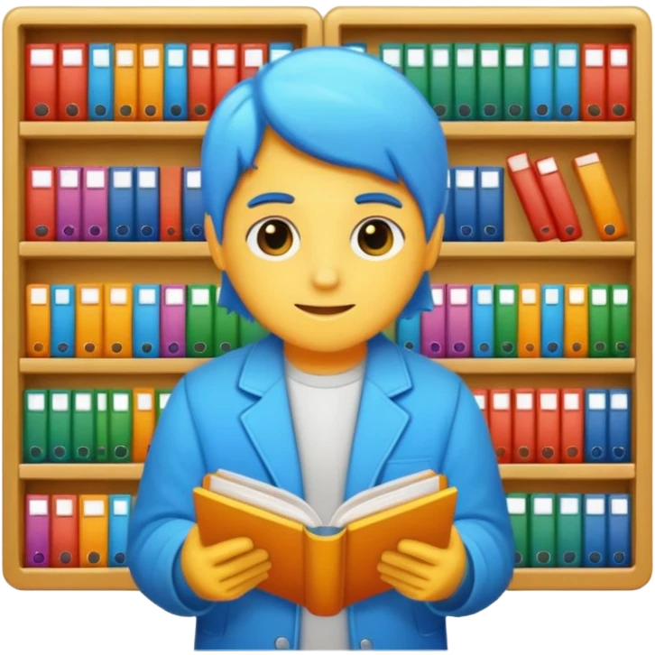 ganchito de libreria aesthetic de colores emoji