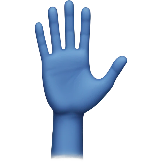 Hand waving emoji