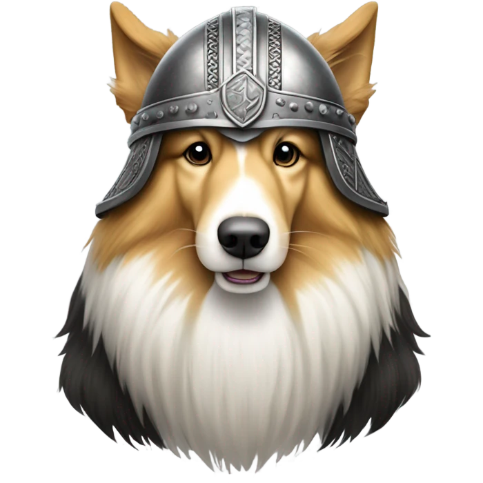 Rough collie Viking emoji