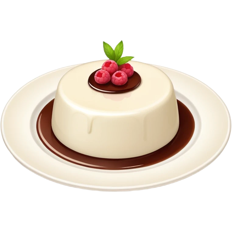panna cotta on dish emoji